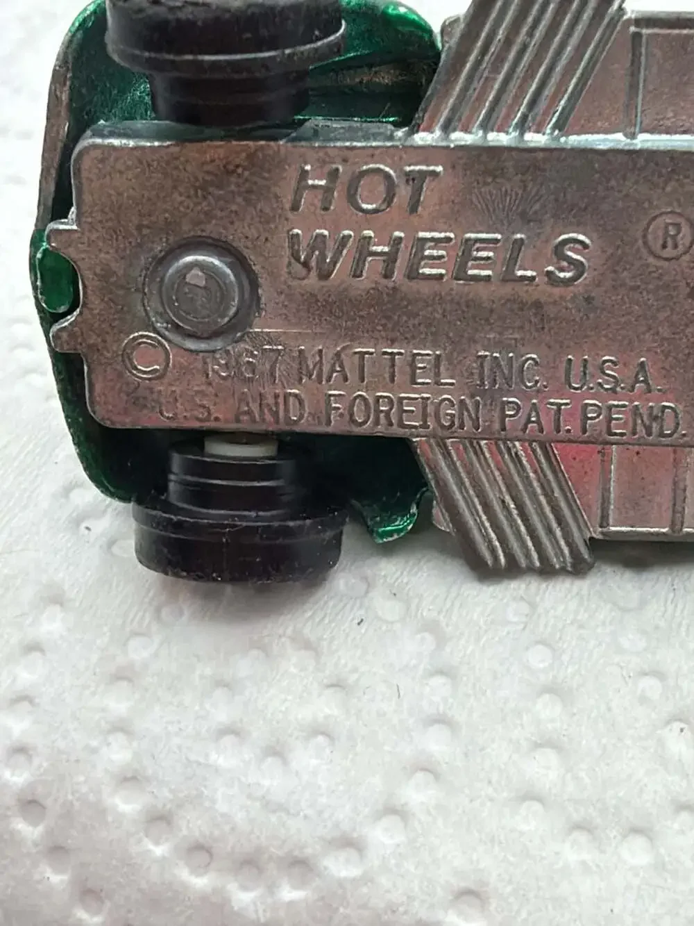 Vintage 1967 Hot Wheels Redline Custom Volkswagen Green Bug